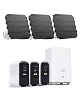 Amazon.com : eufy Security, eufyCam 2C 3-Cam Kit with Solar
